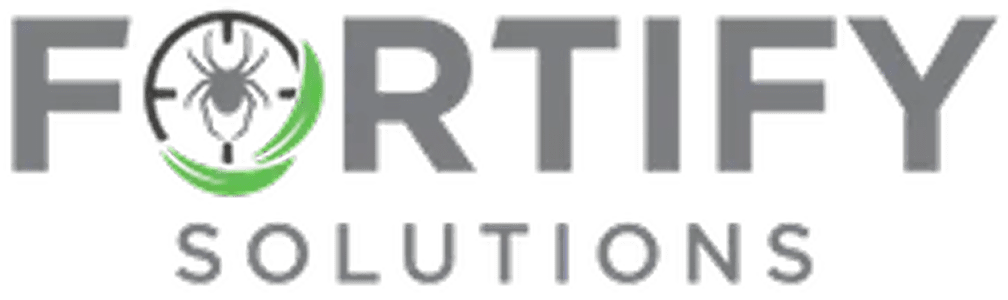 Fortify Solutions logo with spider graphic.